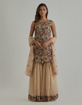 Beige Beige Garara Set