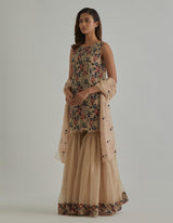 Beige Beige Garara Set