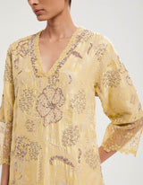 Yellow Embroidered Kurta Set