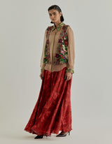 Multicolor Rosette Nomad Sharara Set