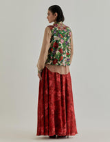 Multicolor Rosette Nomad Sharara Set