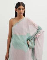 Multicolor One Shoulder Printed Dress