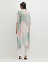 Multicolor Printed Tunic with Hand Embellishement Paired with Lycra Pants