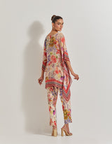 Blooming Burst Asysmmetrical Top with Pants