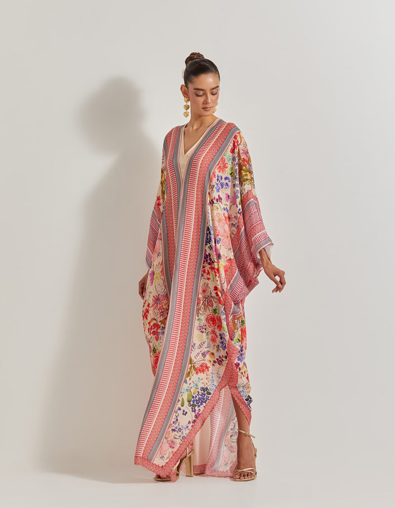 Blooming Burst Printed Kaftan