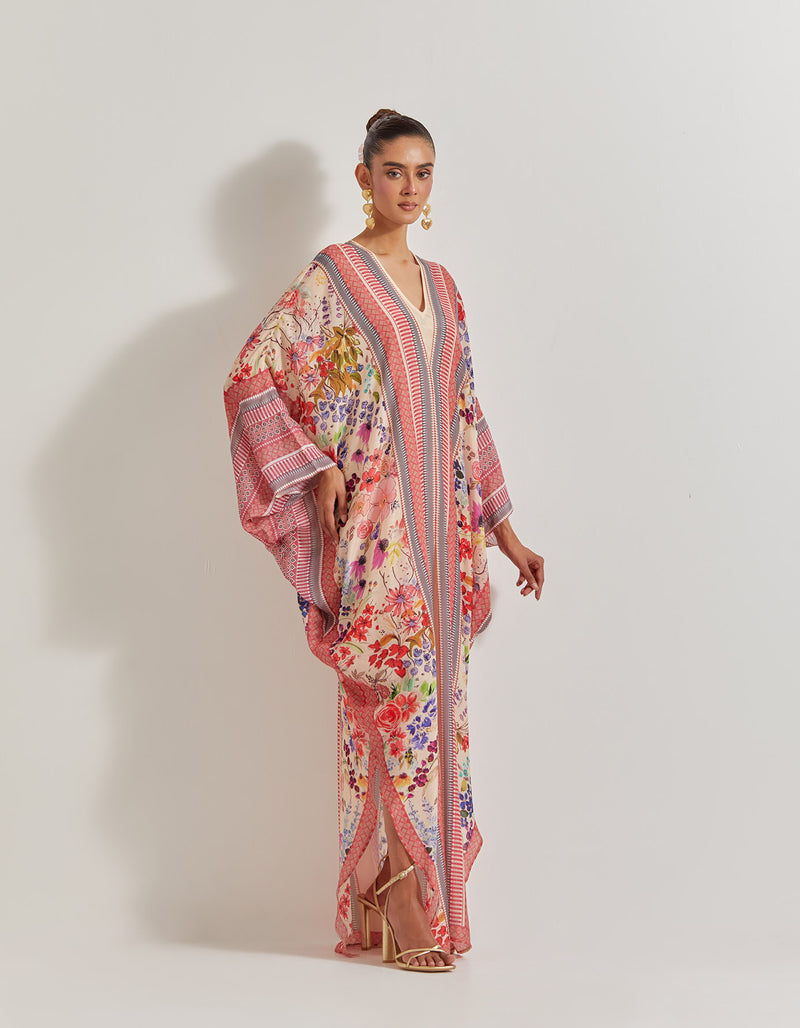 Blooming Burst Printed Kaftan