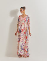 Blooming Burst Kaftan Georgette Dress