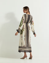 Multi Colour Modal Silk Dress