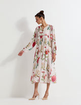 Multi Colour Printed Crepe Dress