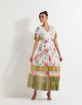 Multi Colour Chiffon Dress