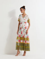 Multi Colour Chiffon Dress