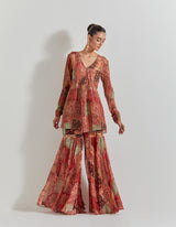 Spicy Glam Sharara Set