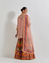 Multicolour Florika Printed And Hand Embellished Sharara Set