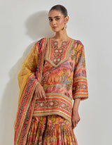 Multicolour Florika Printed Sharara Set