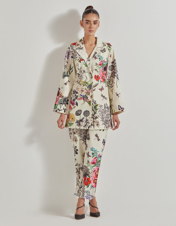 Multicolor Botanical Co-Ord Set