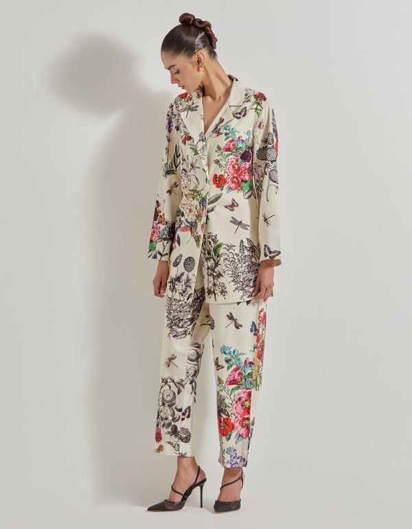 Multicolor Botanical Co-Ord Set