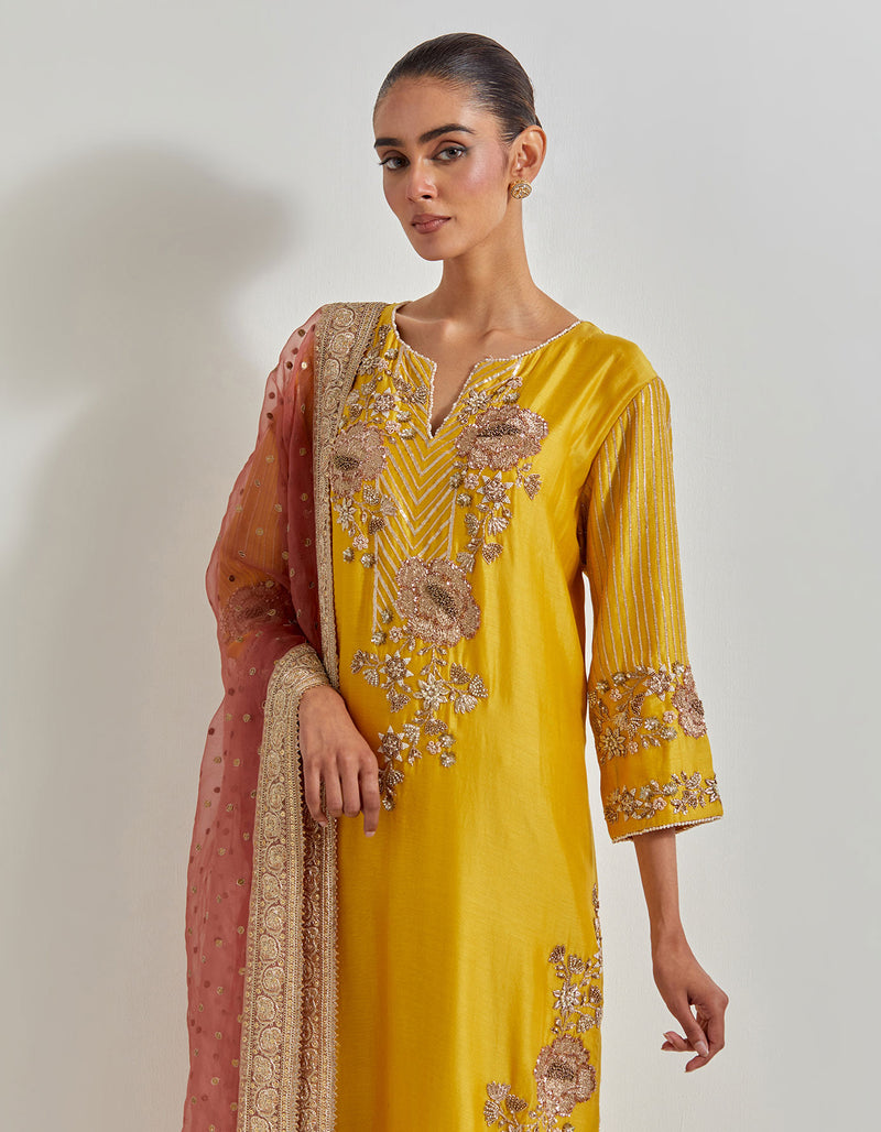 Multicolour Desert Rose Kurta Set