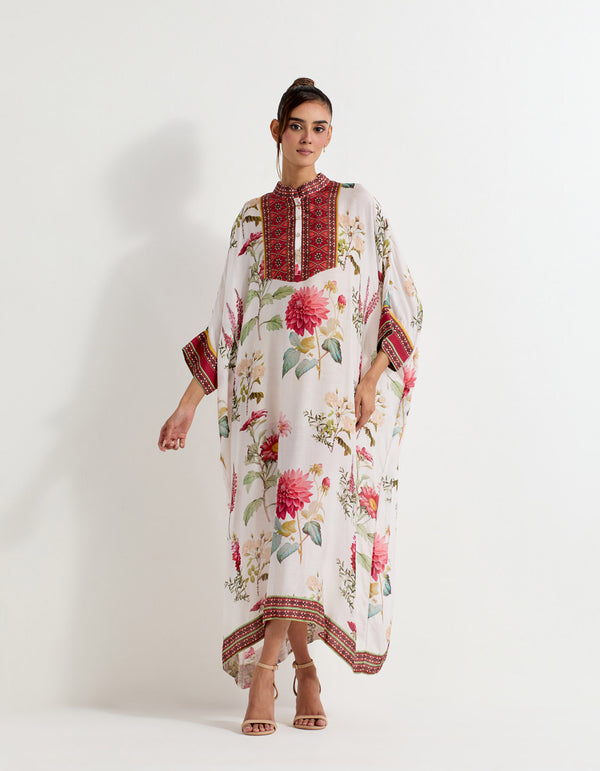 Multi Colour Modal Silk Kaftan