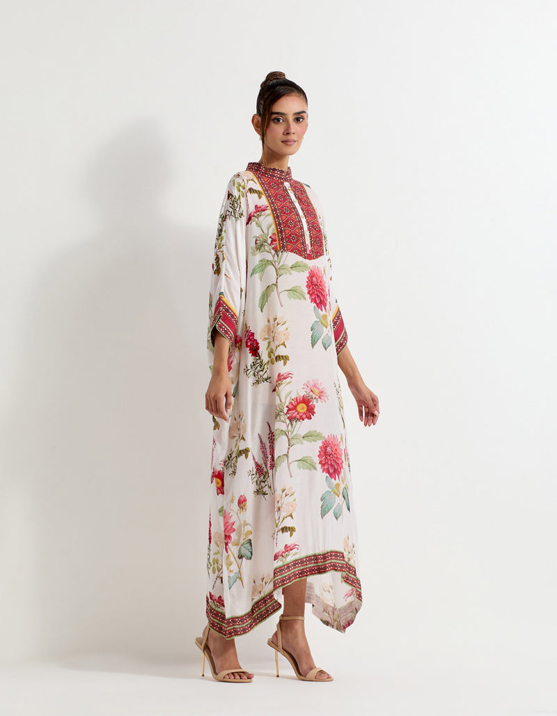 Multi Colour Modal Silk Kaftan