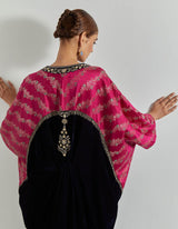 Rangrez Navy Velour Kaftan