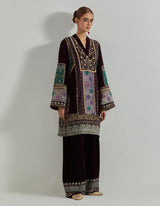 Rangrez Wine Tunic Set