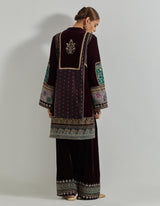 Rangrez Wine Tunic Set