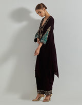 Rangrez Wine Tunic Set