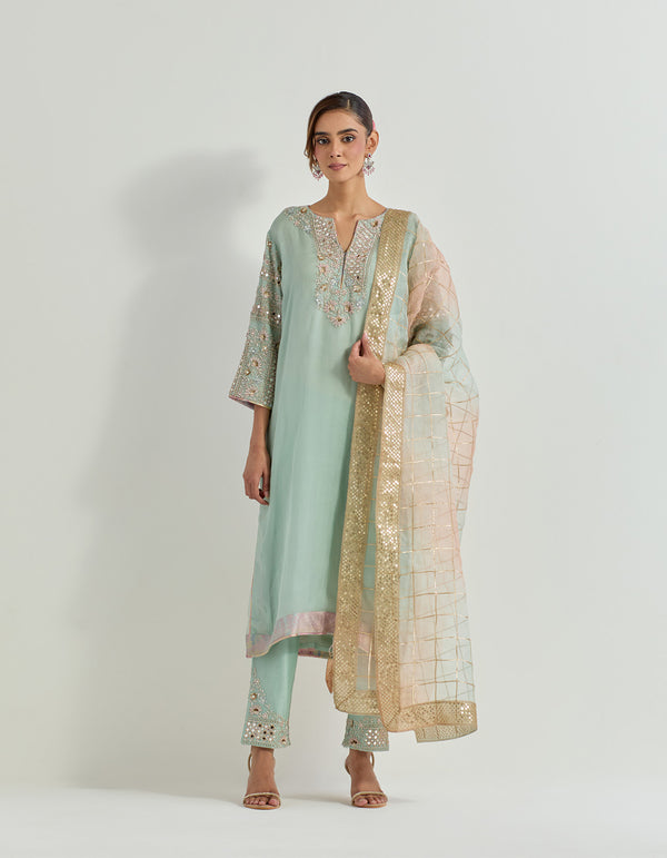 Sage Green Raeth Kurta Set