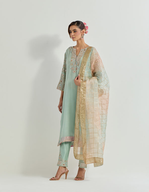 Sage Green Raeth Kurta Set