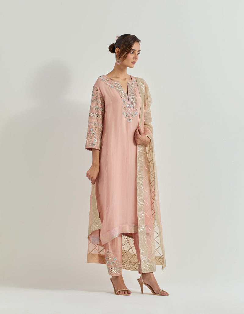 Pink Raeth Kurta Set