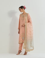 Peach Raeth Kurta Set