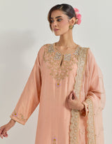 Peach Raeth Kurta Set