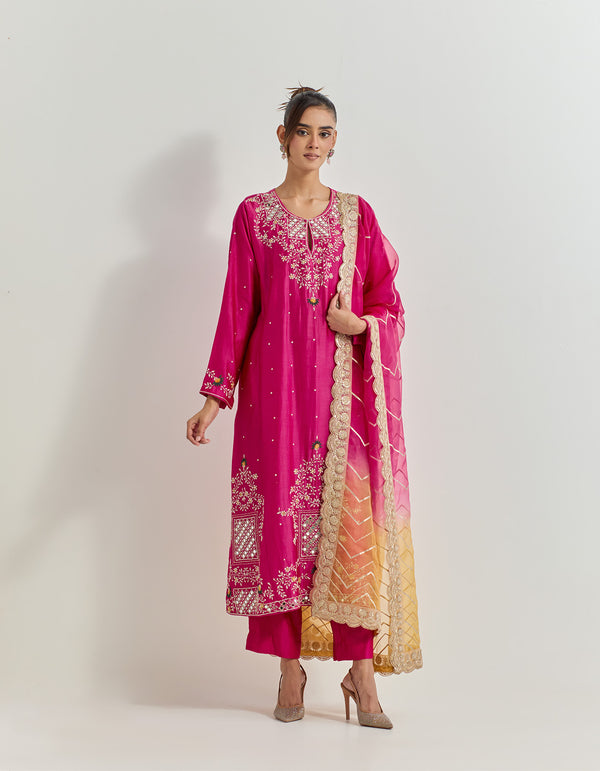 Fuchsia Kurta Set