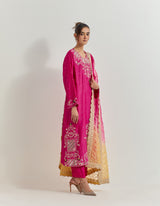 Fuchsia Kurta Set