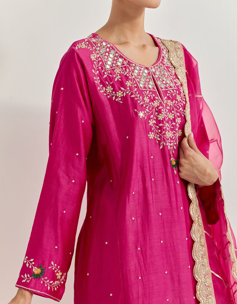 Fuchsia Kurta Set