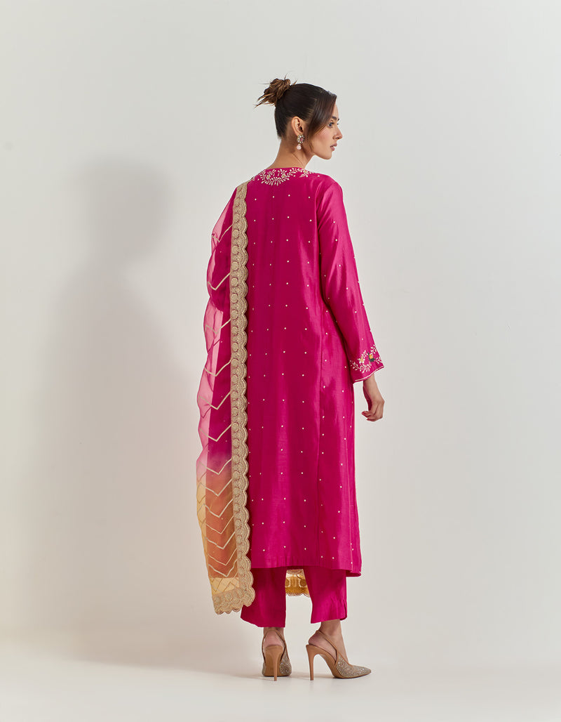 Fuchsia Kurta Set