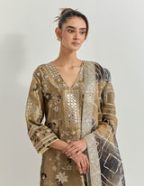 Antique Gold Kurta Set