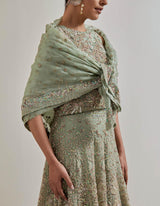 Sage Green Water Glimmer Lehenga Set