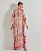 Multicolor Petal Prism Printed Kaftan