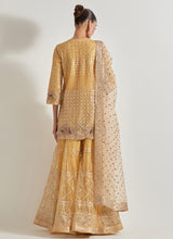 Yellow Desert Rose Sharara Set