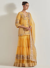 Desert Rose Yellow Sharara Set