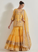 Desert Rose Yellow Sharara Set