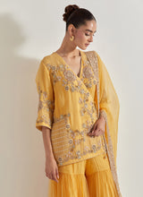 Desert Rose Yellow Sharara Set
