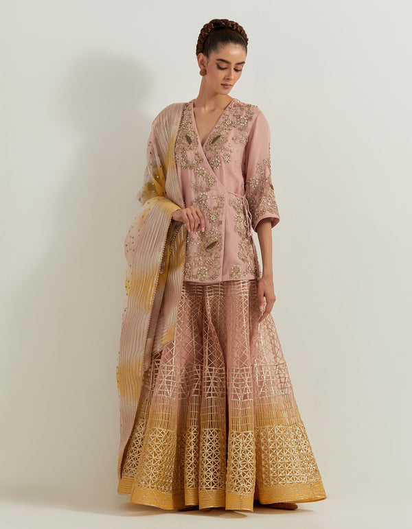 Desert Rose Ombrey Sharara Set