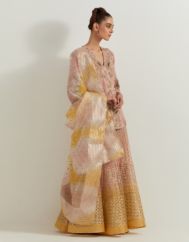 Desert Rose Ombrey Sharara Set