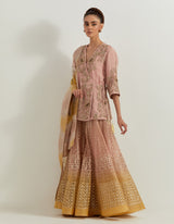 Desert Rose Ombrey Sharara Set