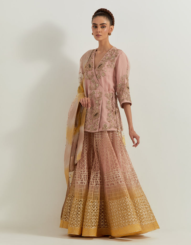 Desert Rose Ombrey Sharara Set