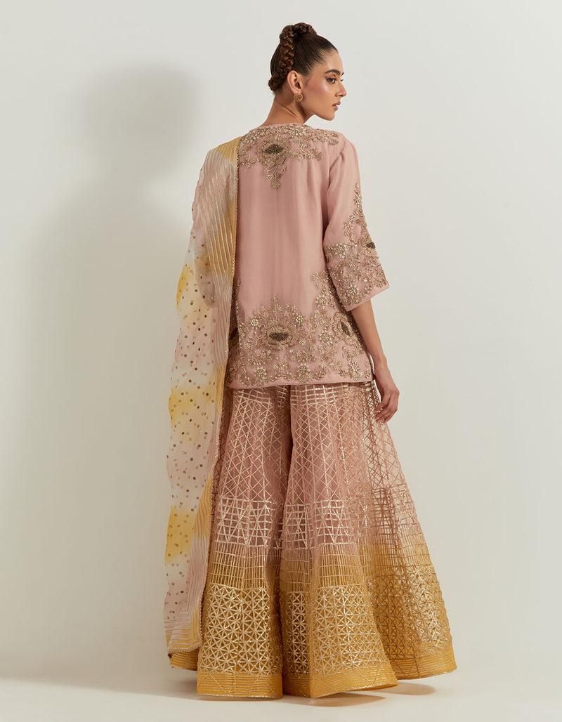 Desert Rose Ombrey Sharara Set