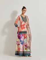 Foresta Sharara Set Paired With Tissue Printed Dupatta