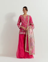 Fuchsia Raeth Sharara Set